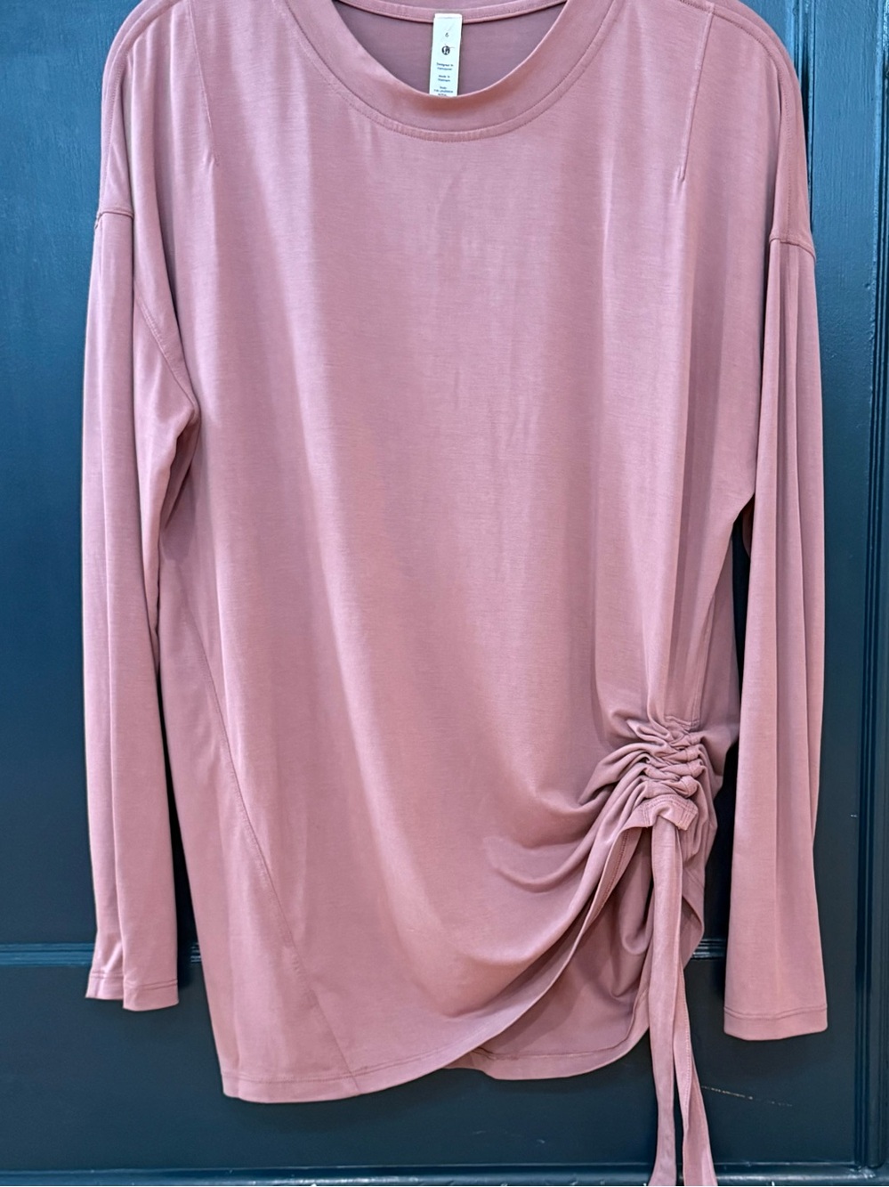 lululemon athletica Long Sleeve Side-Tie Top - Mauve